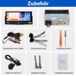 Junsun Drathlos Carplay Android Auto RDS mit Rückfahrkamera 1Din - immagine 10