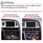 Junsun Carplay für Audi A6 4F 2004-2012 MMI 2G High 3G Basic Carplay Android Auto - immagine 3