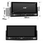 Junsun Drathlos Carplay Android Auto RDS mit Rückfahrkamera 1Din - immagine 9