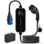 Junsun EV-Ladekabel E-Auto Ladegerät 3.5KW/7KW/11KW Typ 2 6-16A/32A - immagine 2