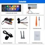 Junsun Drathlos Carplay Android Auto RDS mit Rückfahrkamera 1Din - immagine 10