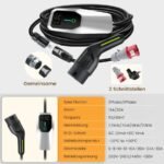 Junsun EV Ladegerät Typ2 3.5–22kW 6–32A 1/3 Phase EU Adapter - immagine 6