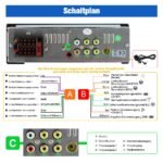 Junsun Drathlos Carplay Android Auto RDS mit Rückfahrkamera 1Din - immagine 8
