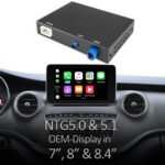 Junsun Upgrade CarPlay per Mercedes NTG 4.5/4.7/5.0 A/B/C/E/S/V/CL/ML/GL CarPlay Android Auto