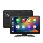 Junsun Apple CarPlay wireless Android Auto 9 pollici Display telecamera posteriore