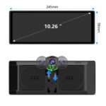 Junsun Apple CarPlay wireless Android Auto 4K 10.26 pollici Display telecamera posteriore regolabile