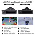 Junsun Telecamera posteriore per BMW con Maniglia