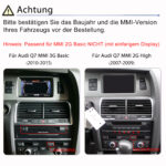 Junsun Carplay per Audi Q7 4L 2005-2015 MMI 2G High 3G Basic Carplay Android Auto Bluetooth