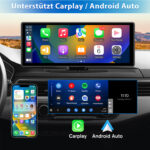 Junsun Apple CarPlay wireless Android Auto 4K 10.26 pollici Display telecamera posteriore regolabile