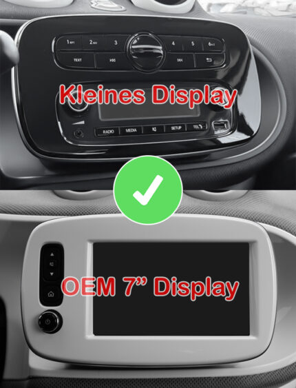Junsun 2K-Display Radio Smart 453 Fortwo Forfour CarPlay Android Auto X9/X9 Plus