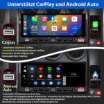 Junsun CarPlay Wireless 1Din USB-C con Telecamera posteriore