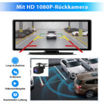Junsun Apple CarPlay wireless Android Auto 4K 10.26 pollici Display telecamera posteriore regolabile
