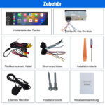 Junsun CarPlay wireless Android Auto Display con Telecamera posteriore 1Din